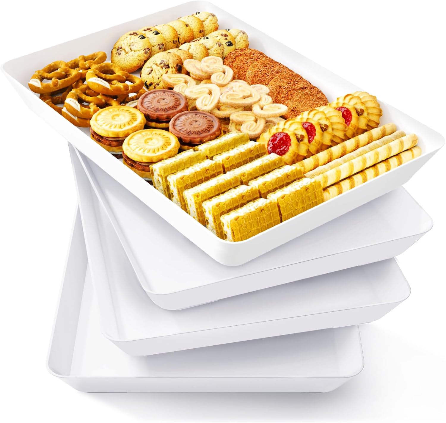 4 Pcs Serving Tray for Party