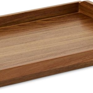 17" x 12" Acacia Wood Decorative Tray Platter