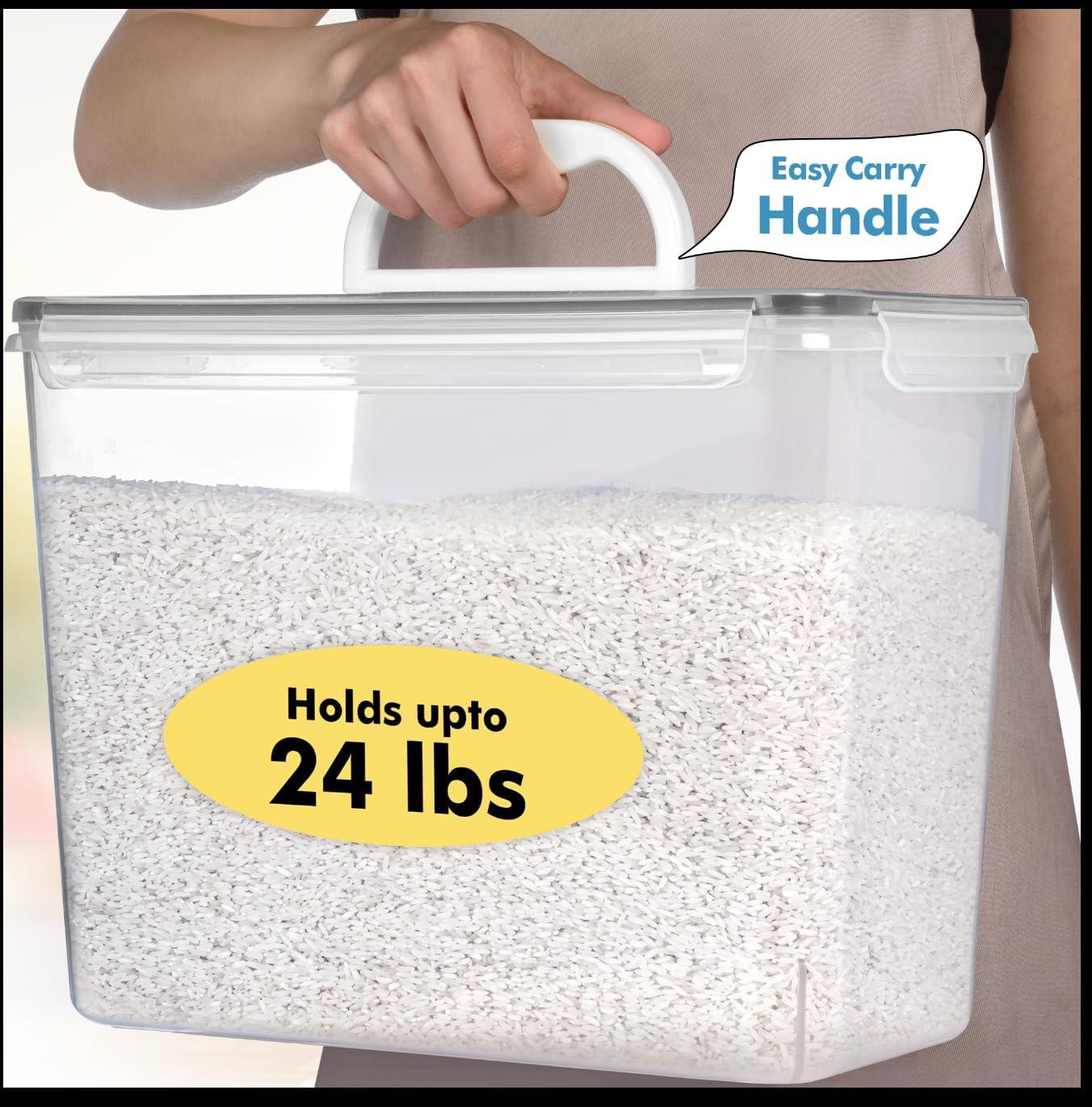 2 PC (11L | 372 oz) Flour Sugar Storage Containers - Image 2
