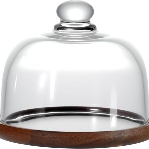 Glass Butter Dish with Lid=